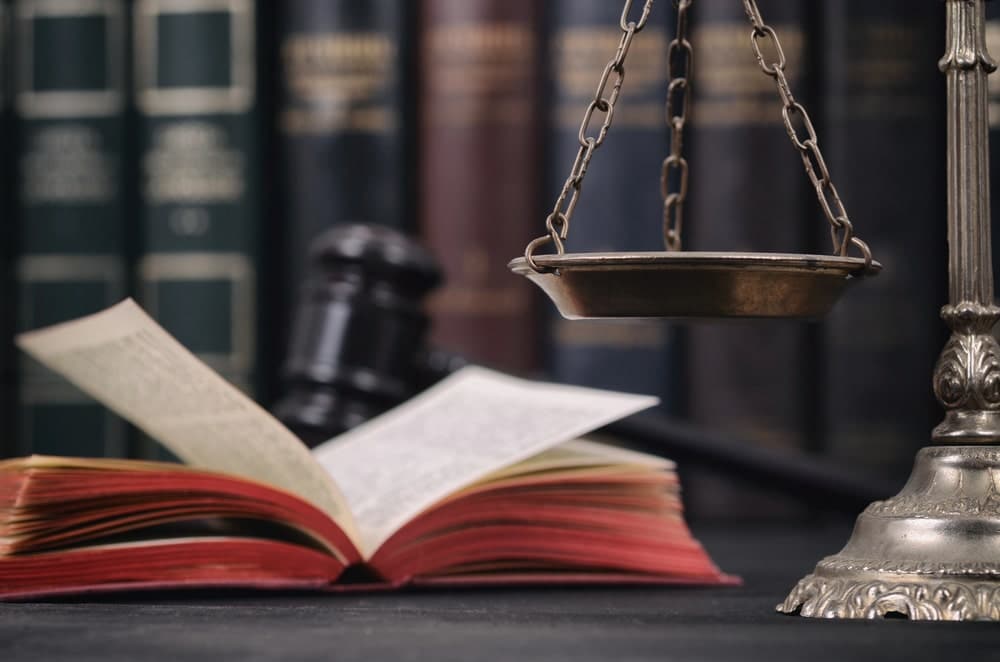 Legal documents and gavel symbolizing truck accident case preparation.